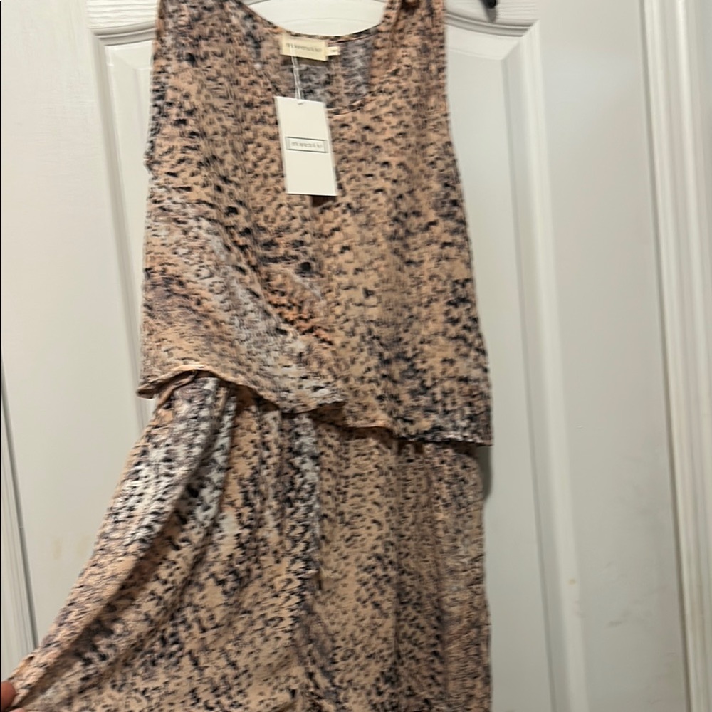 Animal Print Sleeveless Romper